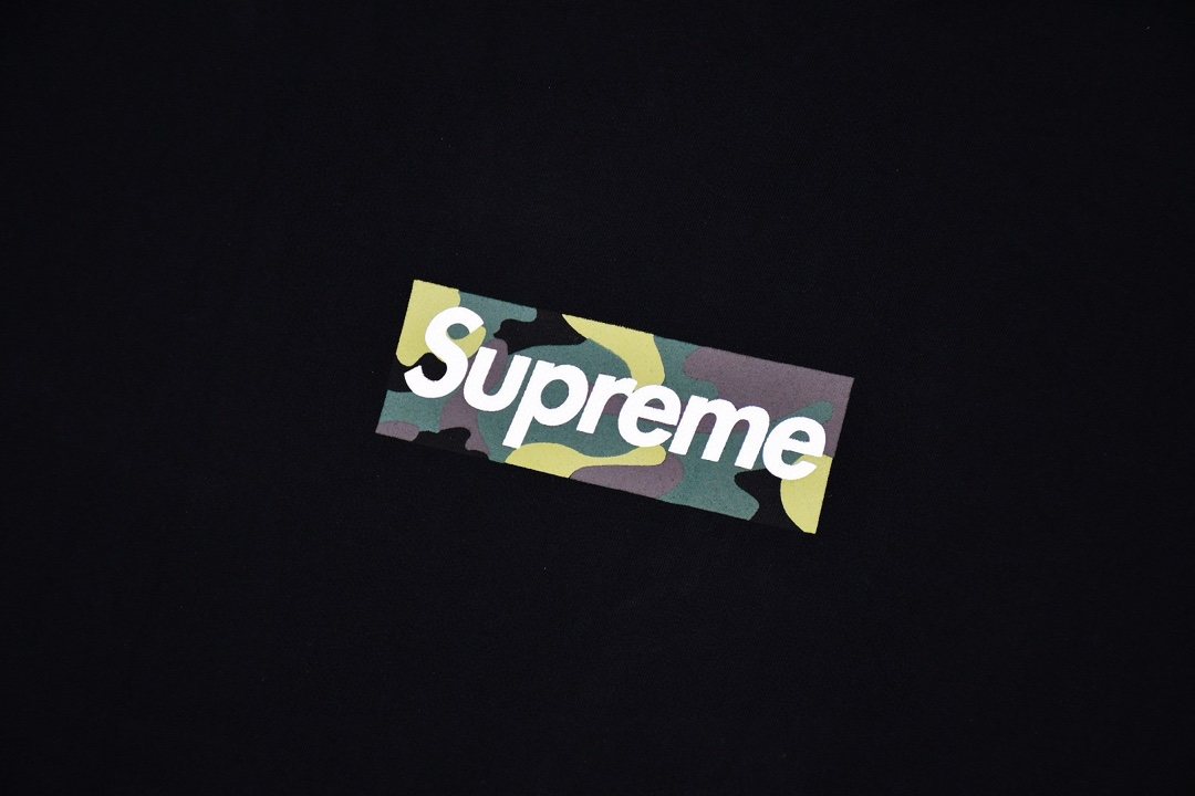 Supreme Camo Box Logo Short-Sleeve T-Shirt ¡ª detail
