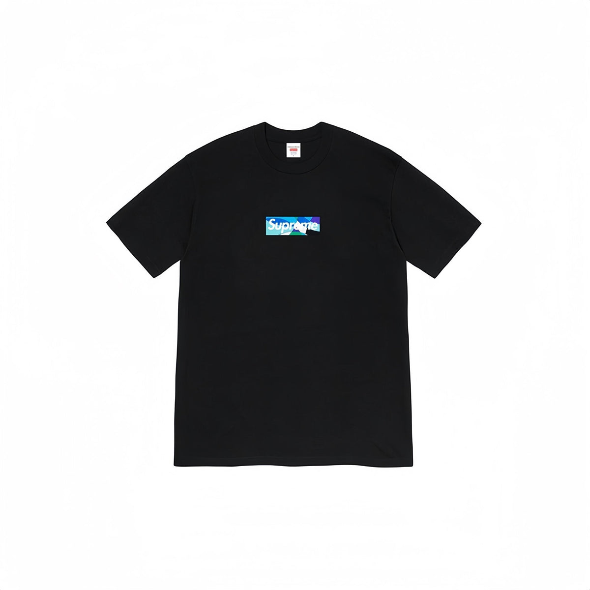 Supreme Blue/Teal Box Logo Short-Sleeve T-Shirt ¡ª front