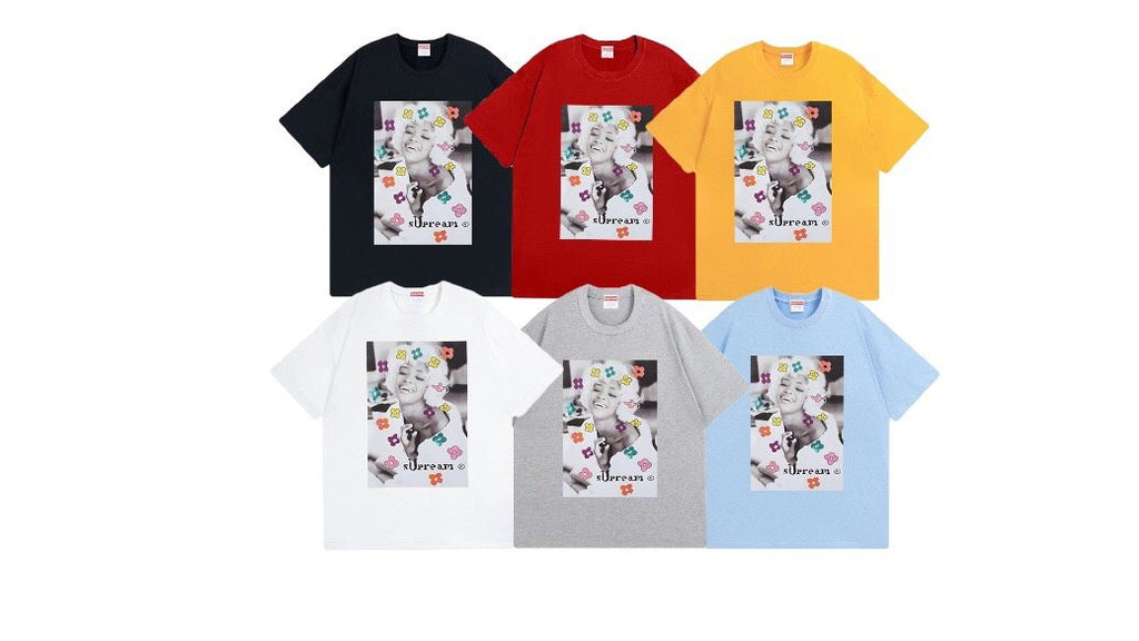 Supreme Naomi Portrait Floral Graphic T-Shirt ¡ª comparison
