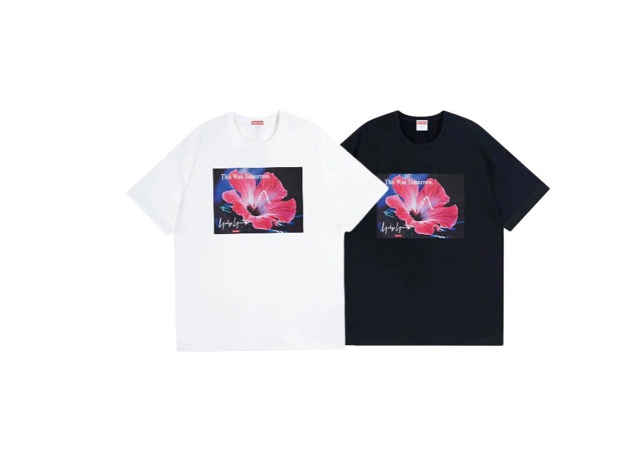 Supreme Hibiscus Graphic Short-Sleeve T-Shirt ¡ª comparison