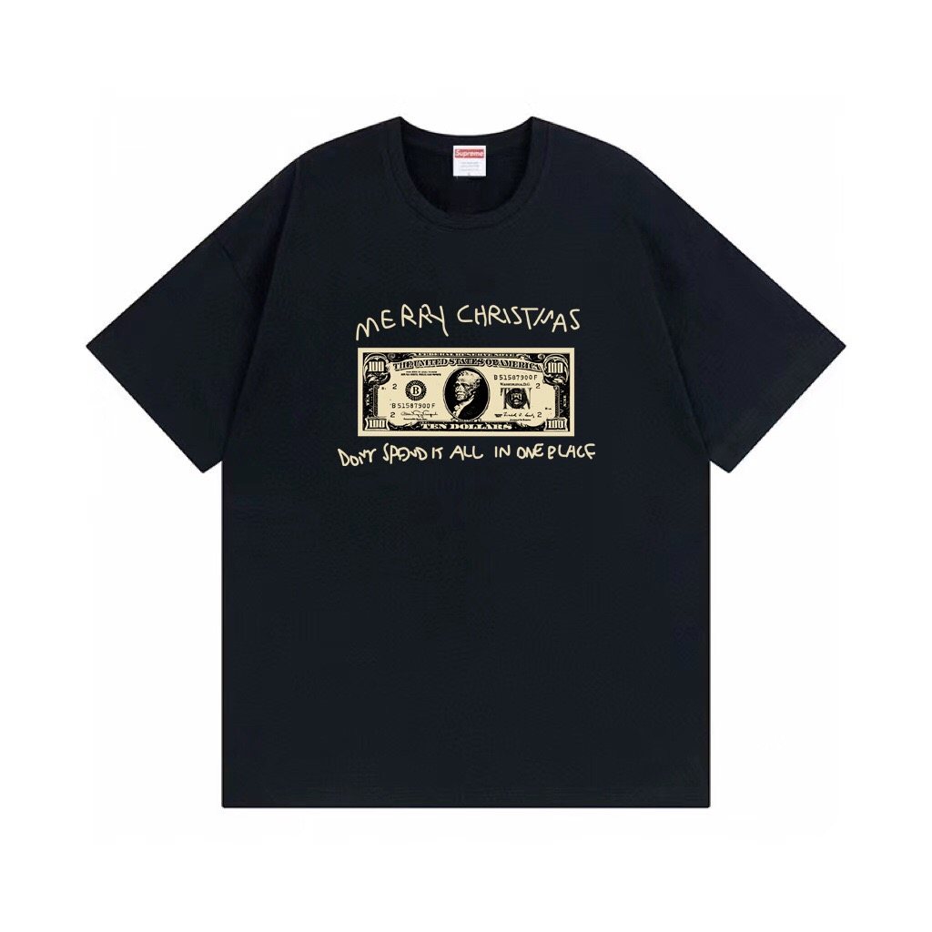 Supreme Merry Christmas Money Graphic T-Shirt ¡ª hero