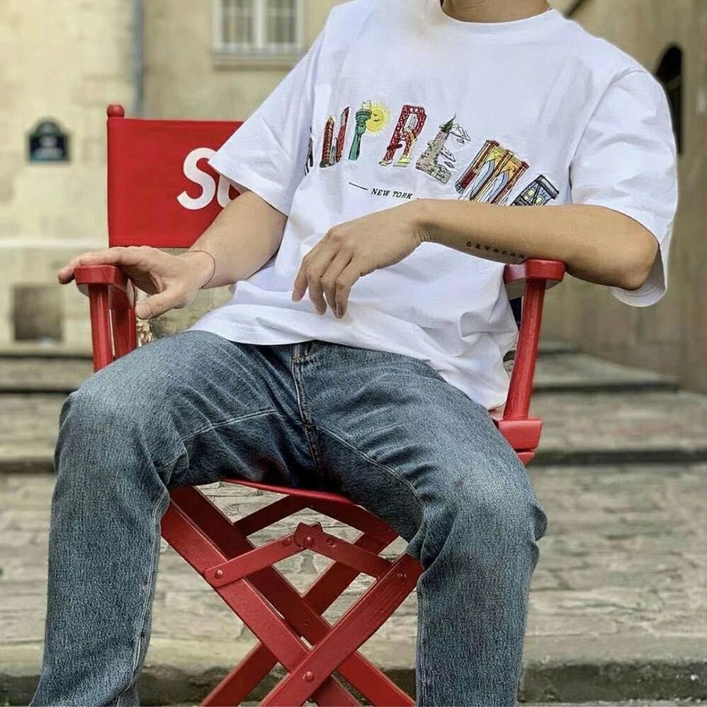 Supreme Multicolor Wordmark Short-Sleeve T-Shirt ¡ª context