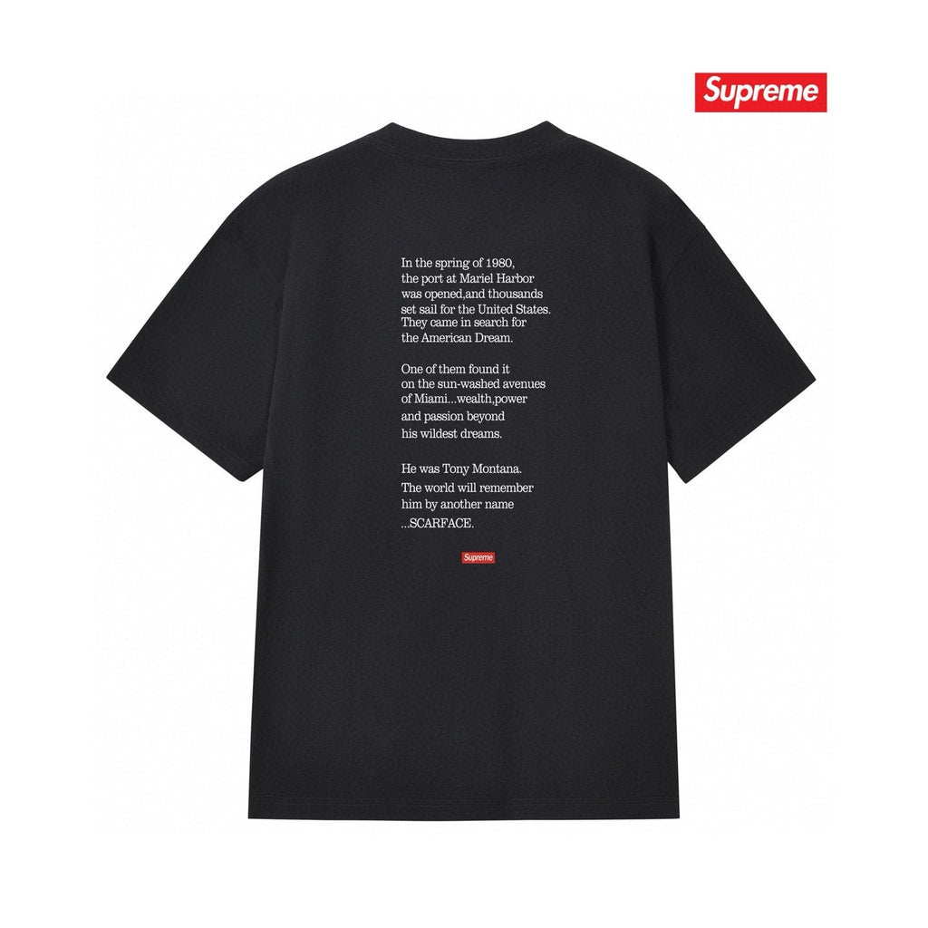 Supreme Scarface Movie Poster Graphic Short-Sleeve T-Shirt ¡ª back