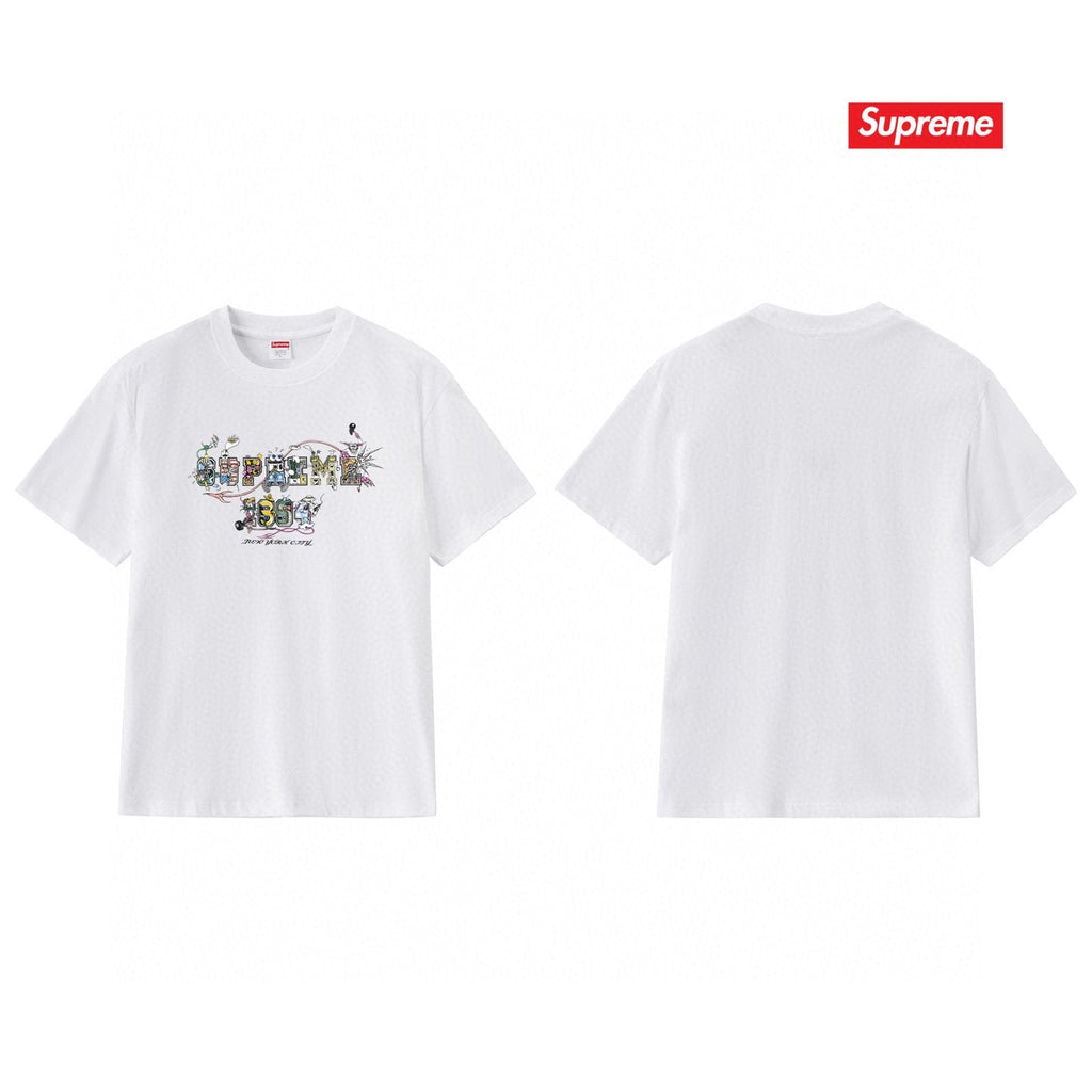 Supreme Cartoon Letter Graphic T-Shirt ¡ª back