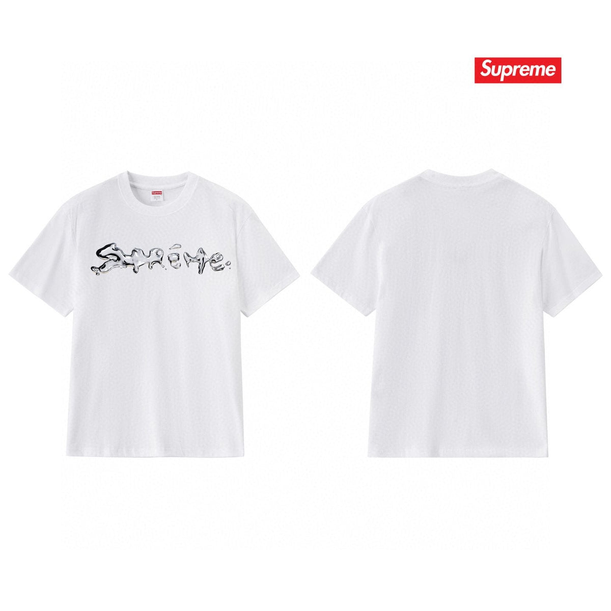 Supreme Chrome Wordmark Short-Sleeve T-Shirt ¡ª back