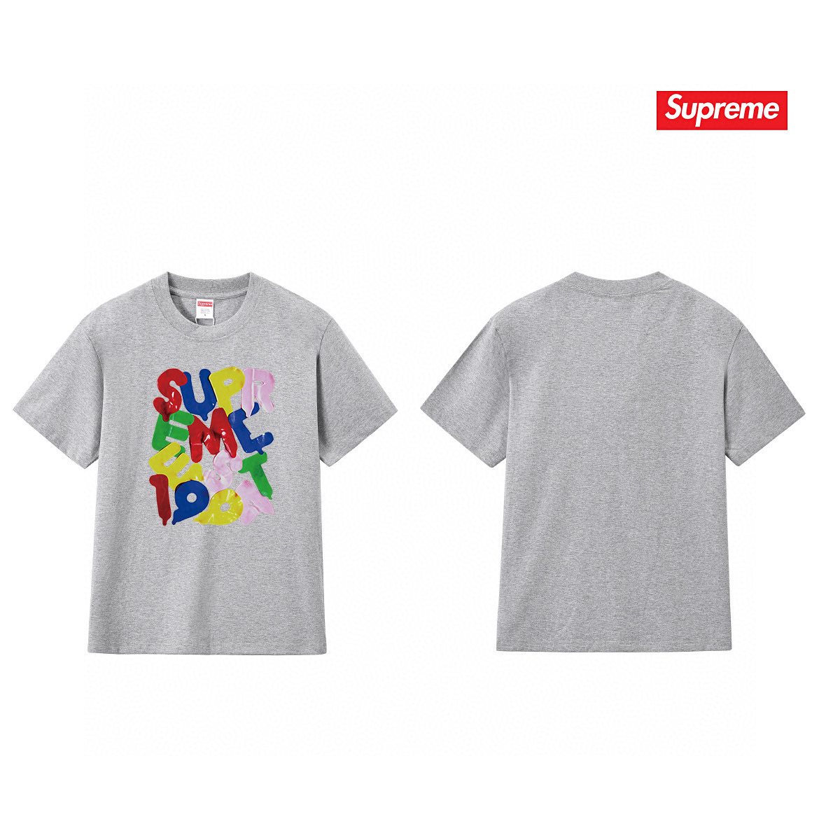 Supreme Colorful Letter Graphic T-Shirt ¡ª front