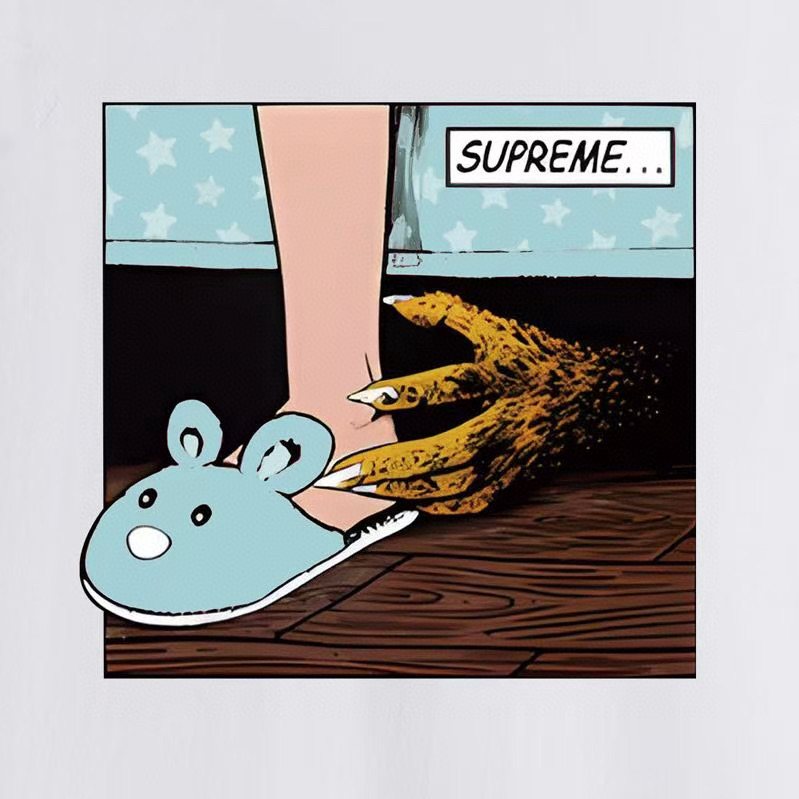Supreme Comic Panel Graphic T-Shirt ¡ª detail