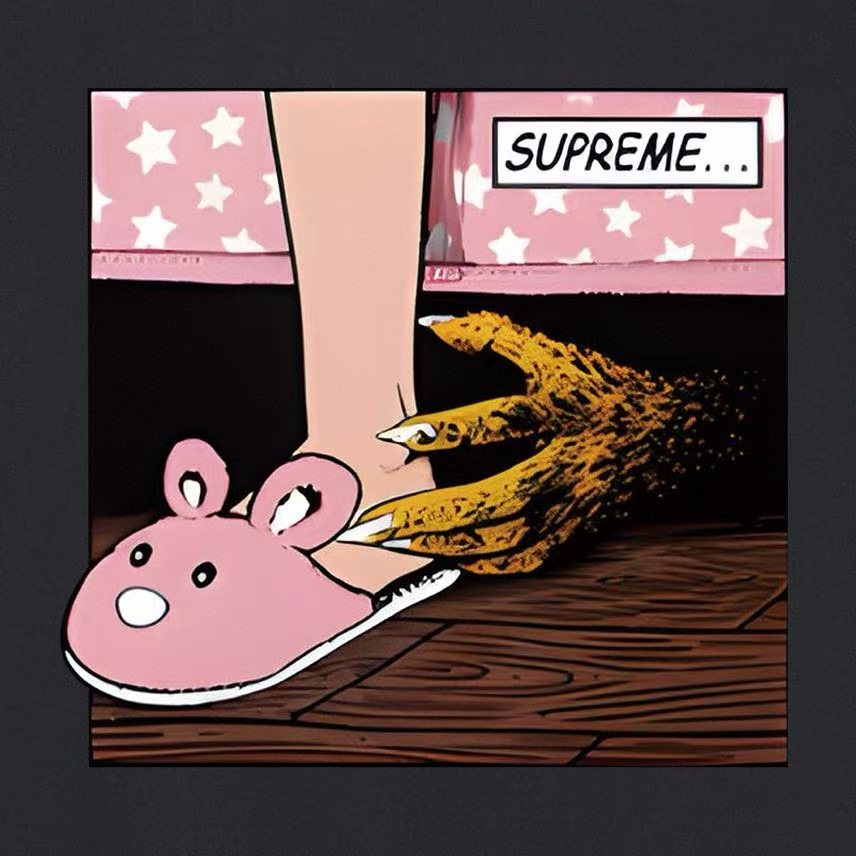 Supreme Comic Panel Graphic T-Shirt ¡ª detail