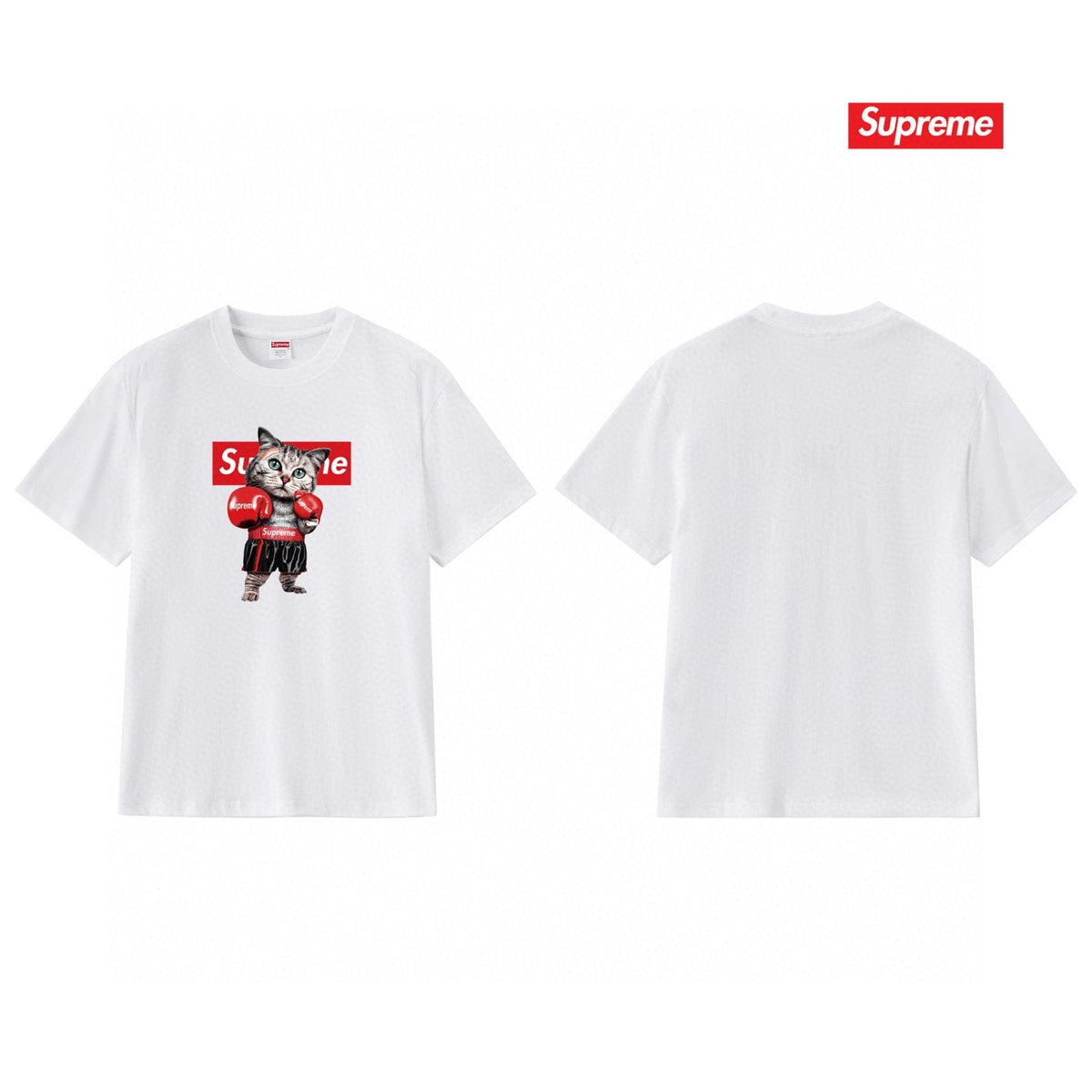 Supreme Boxing Cat Graphic T-Shirt ¡ª back