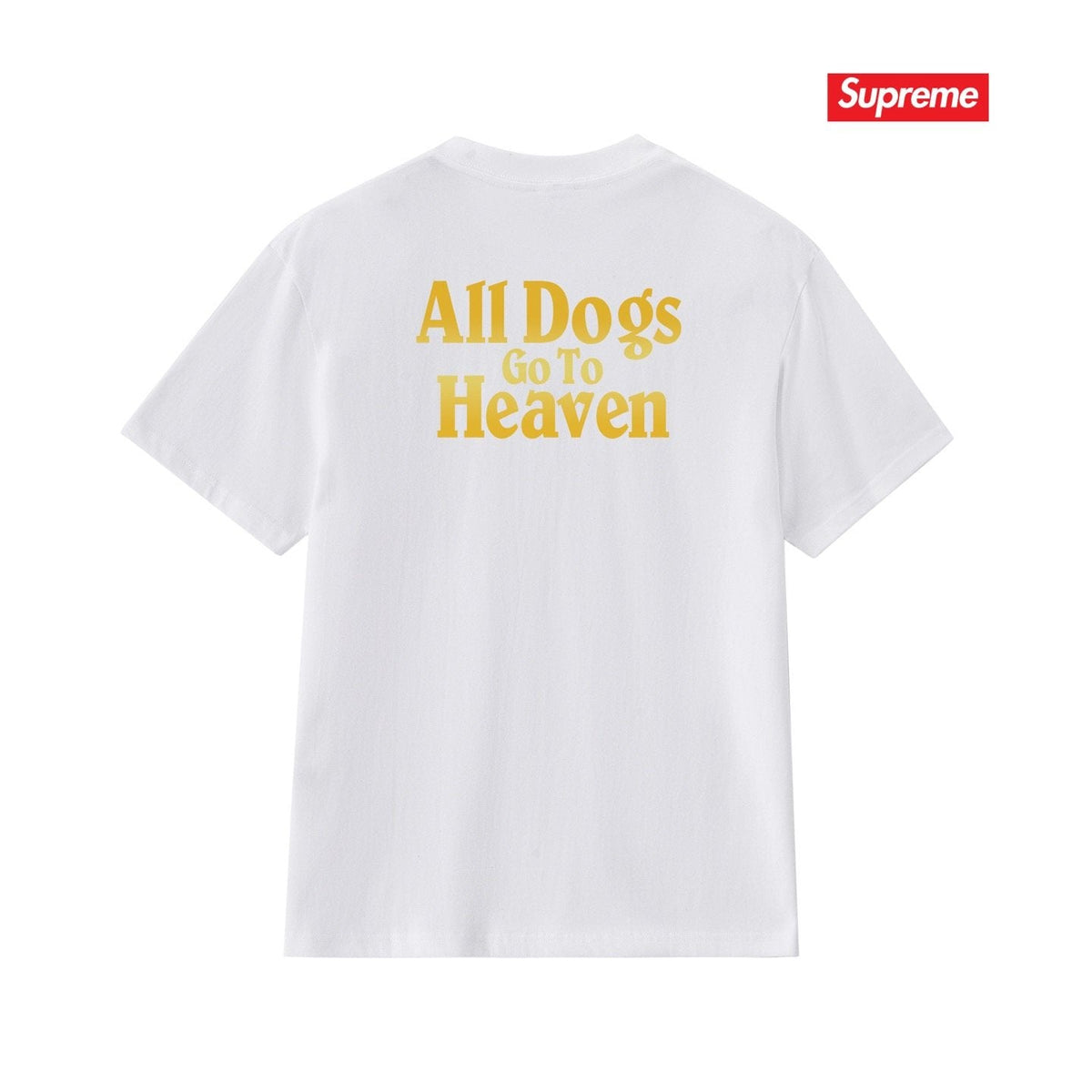 Supreme All Dogs Go To Heaven Dog Graphic T-Shirt ¡ª back