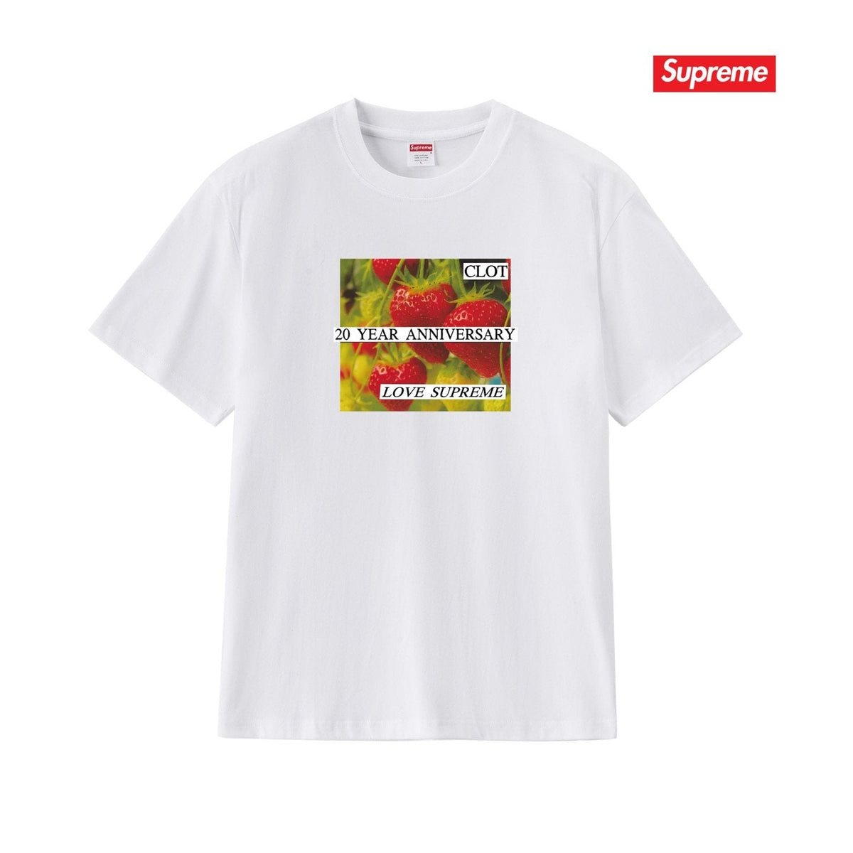 Supreme Floral Anniversary Graphic T-Shirt ¡ª front