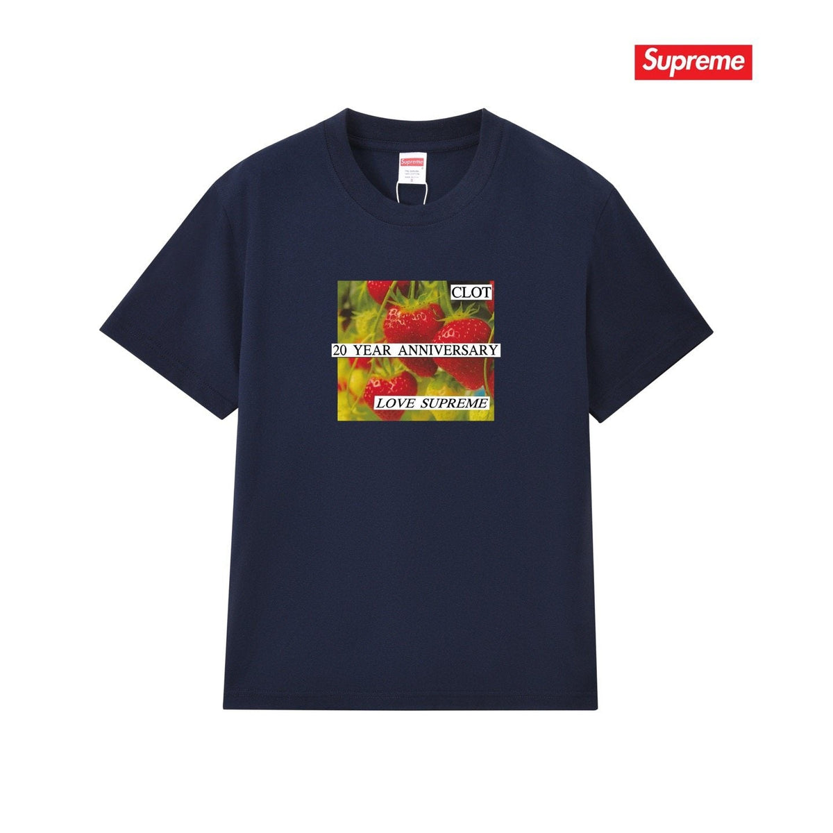 Supreme Floral Anniversary Graphic T-Shirt ¡ª front