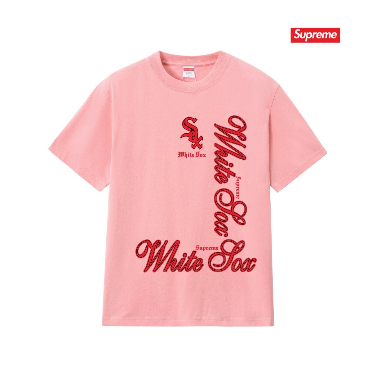 Supreme White Sox Graphic T-Shirt ¡ª front