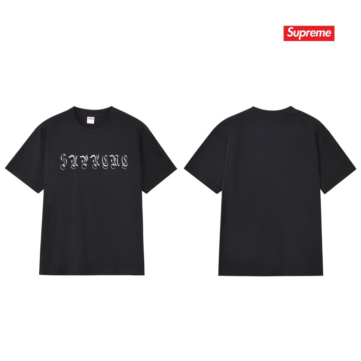 Supreme Gothic Wordmark Short-Sleeve T-Shirt ¡ª back