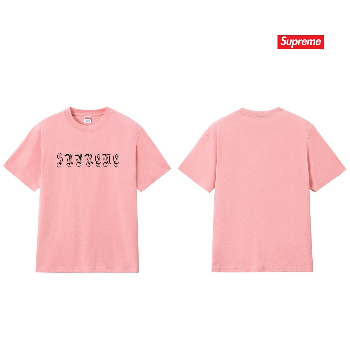 Supreme Gothic Wordmark Short-Sleeve T-Shirt ¡ª back