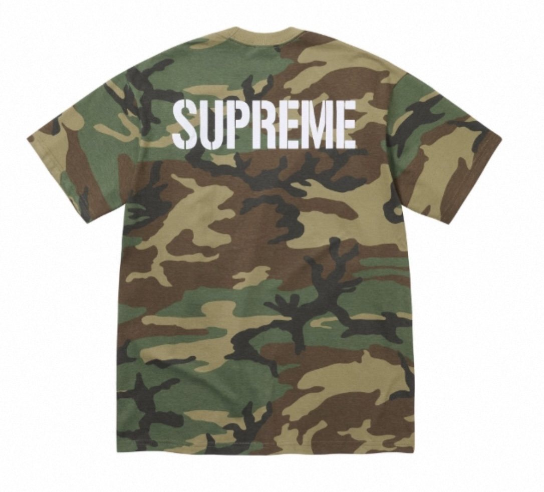 Supreme World Famous Camo Graphic T-Shirt ¡ª back