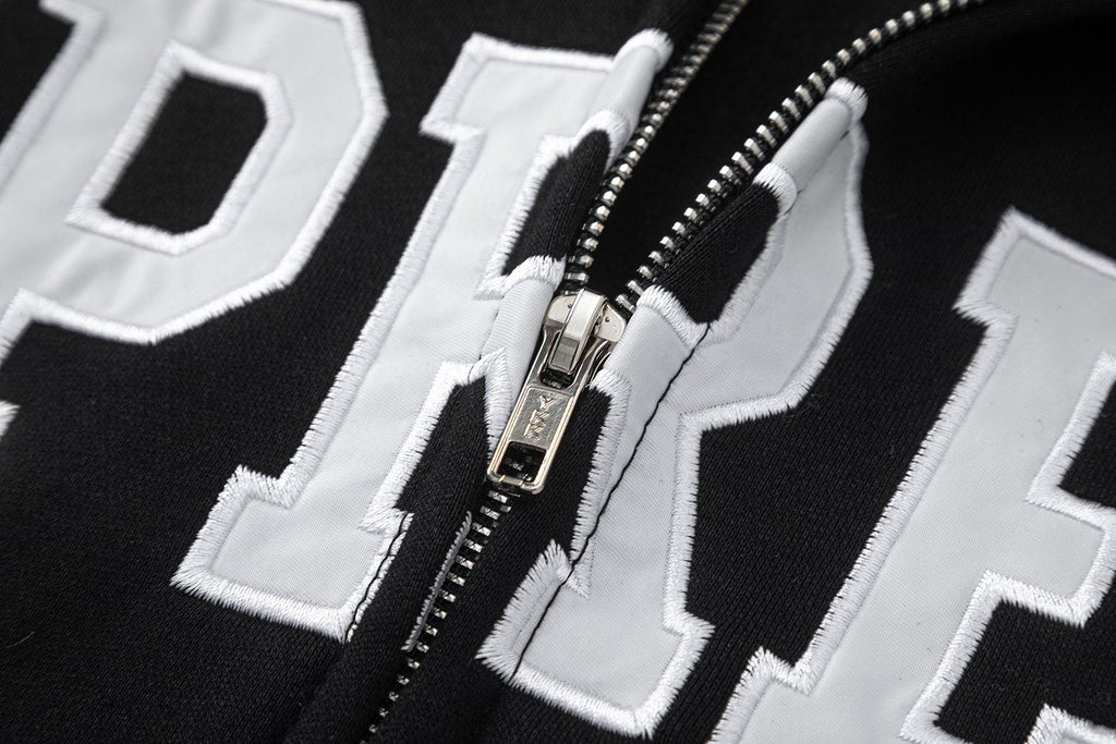 Supreme Front Appliqu¨¦ Zip Hoodie ¡ª detail