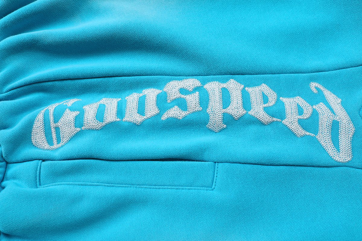 Godspeed Embroidered Drawstring Shorts ¡ª detail