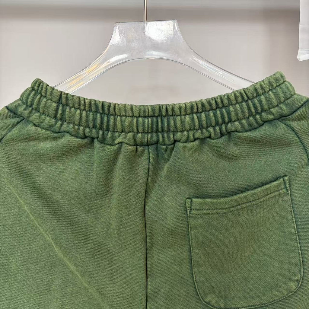 Godspeed Green Side Graphic Sweat Shorts ¡ª detail