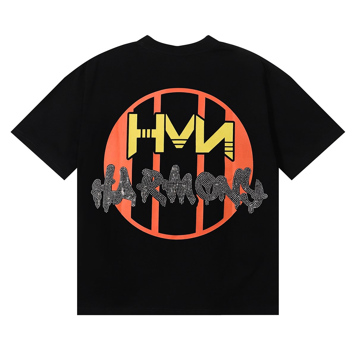 HARMONY Baseball Player Rhinestone Graphic T-Shirt ¡ª back