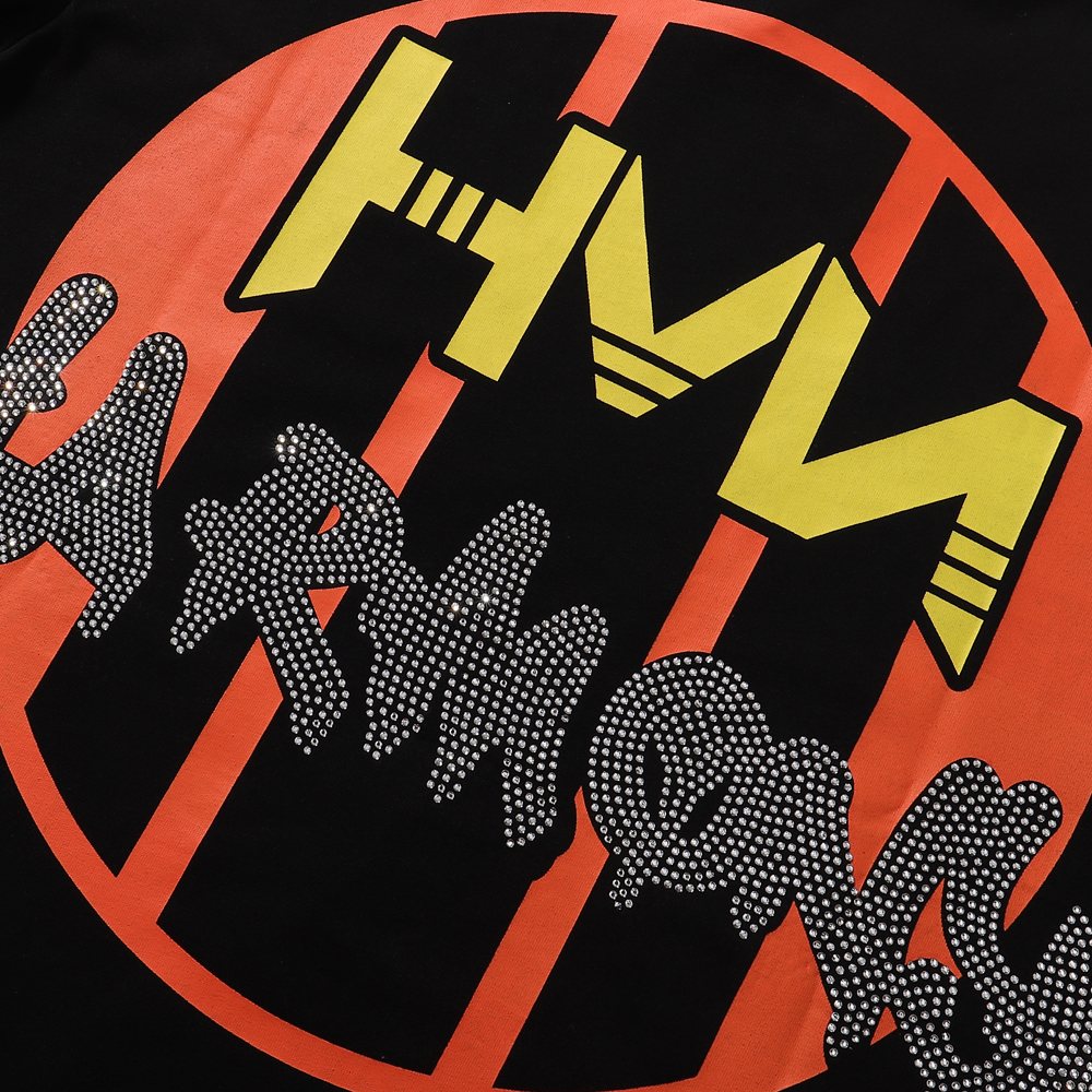 HARMONY Baseball Player Rhinestone Graphic T-Shirt ¡ª detail