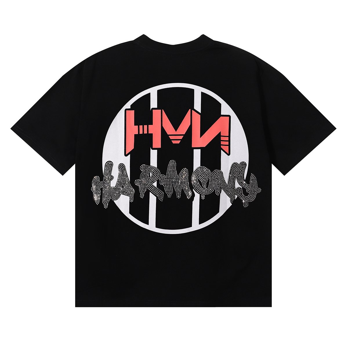 HARMONY Rhinestone Graphic Short-Sleeve T-Shirt ¡ª back
