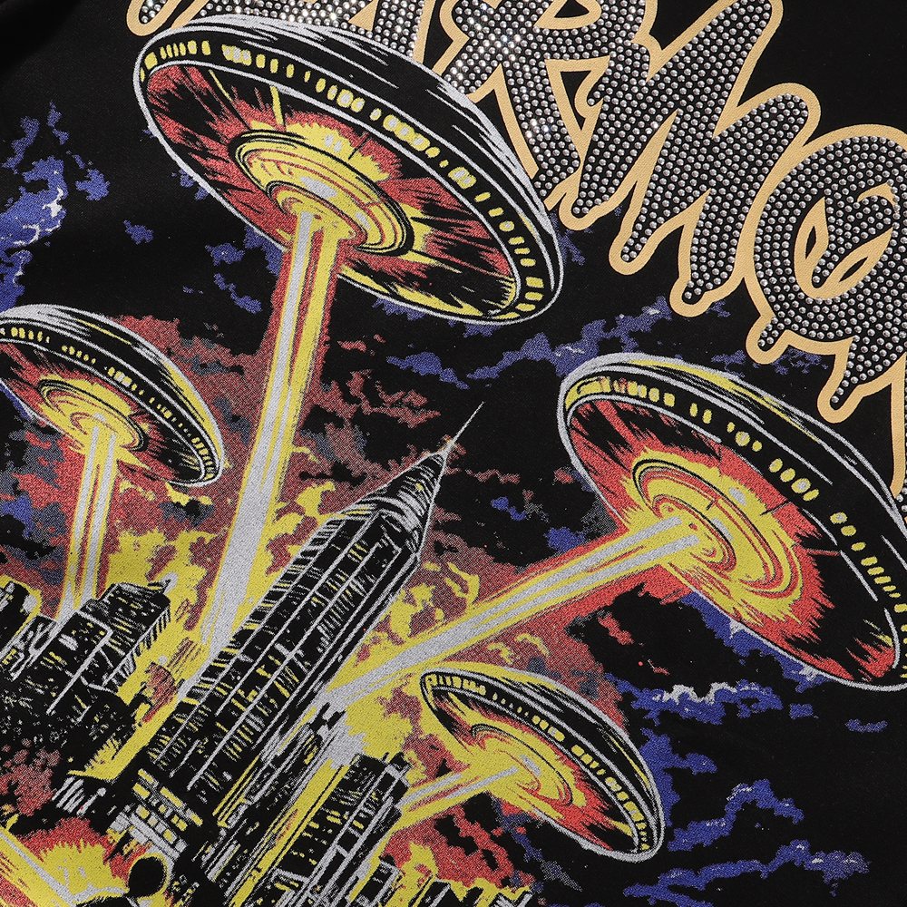 HARMONY UFO City Graphic Short-Sleeve T-Shirt ¡ª detail