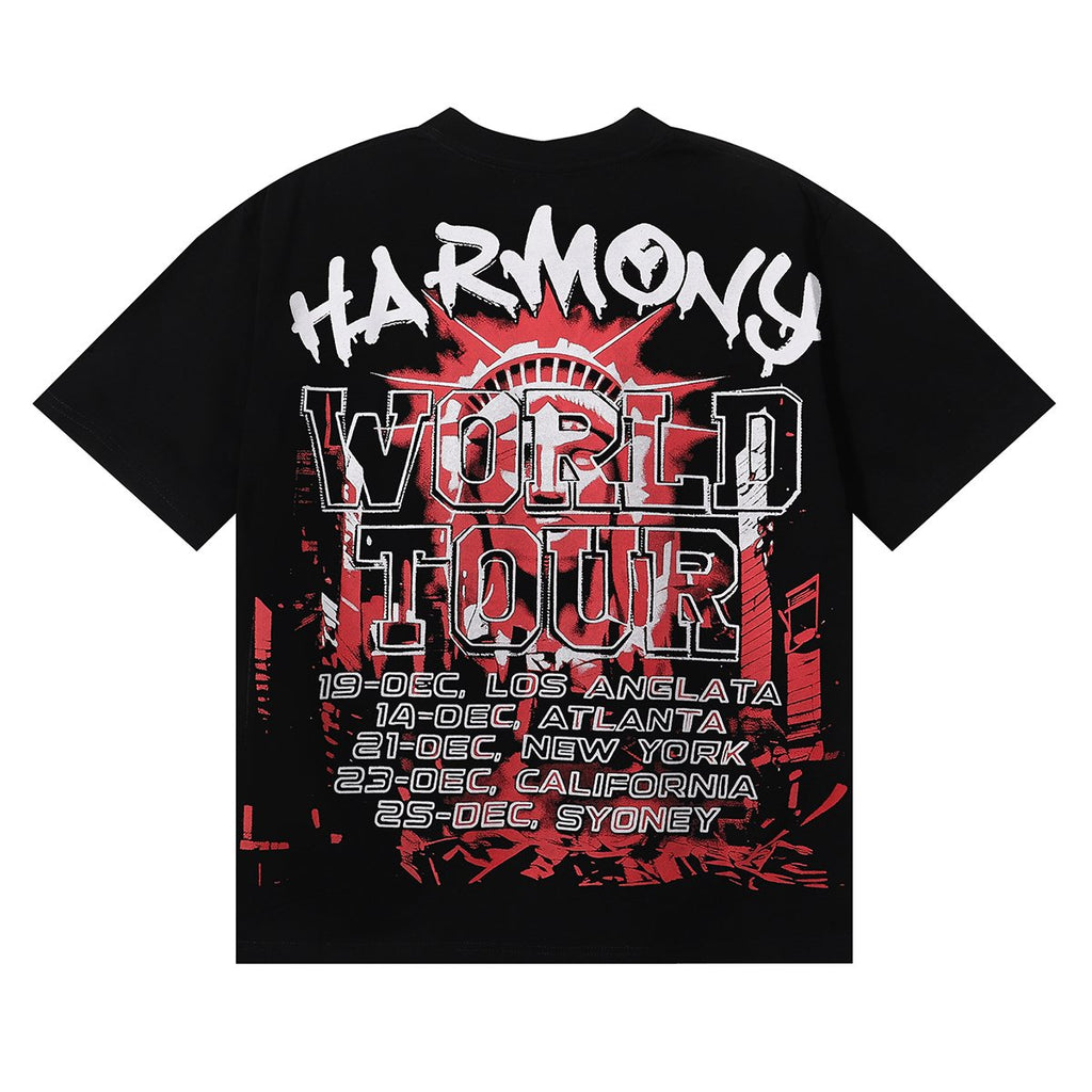 HARMONY Statue of Liberty World Tour Graphic T-Shirt ¡ª back