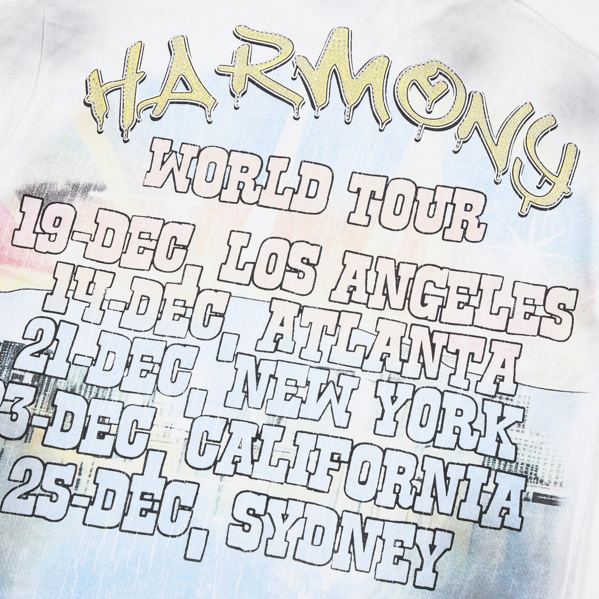 HARMONY Liberty Harbor Tour Graphic T-Shirt ¡ª detail