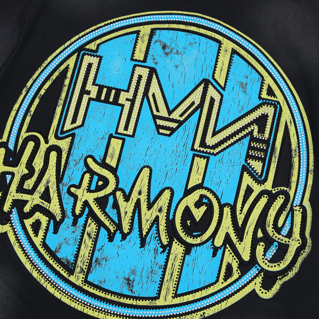 HARMONY Football Graphic Raw-Edge T-Shirt ¡ª detail