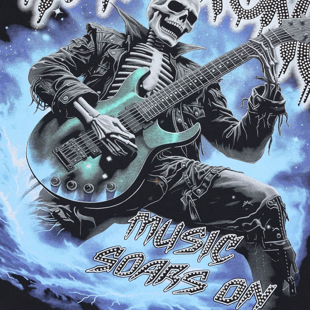 HARMONY Guitar Skeleton Graphic T-Shirt ¡ª detail