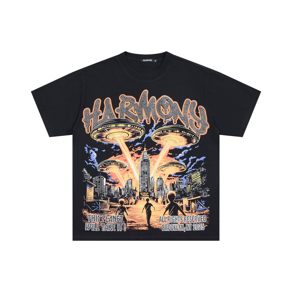 HARMONY Rhinestone Graphic T-Shirt ¡ª hero