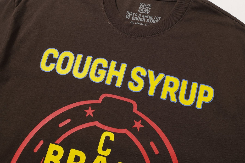 THAT'S A AWFUL LOT OF COUGH SYRUP Bull Lightning Graphic T-Shirt ¡ª detail