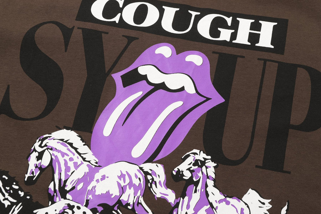 THAT'S A AWFUL LOT OF COUGH SYRUP Front & Back Graphic T-Shirt ¡ª detail