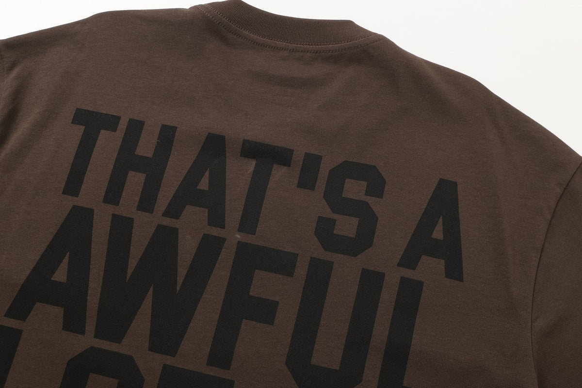THAT'S A AWFUL LOT OF COUGH SYRUP Front & Back Graphic T-Shirt ¡ª detail