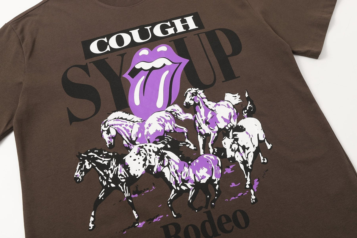 THAT'S A AWFUL LOT OF COUGH SYRUP Front & Back Graphic T-Shirt ¡ª detail