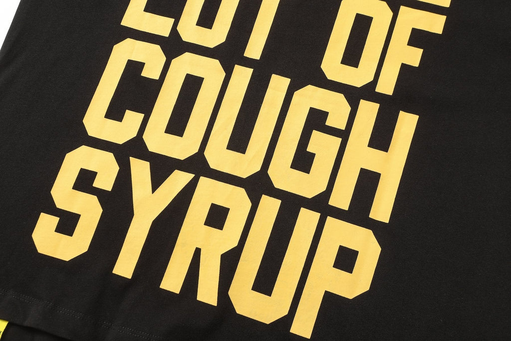 THAT'S A AWFUL LOT OF COUGH SYRUP Mona Lisa Graphic Short-Sleeve T-Shirt ¡ª detail