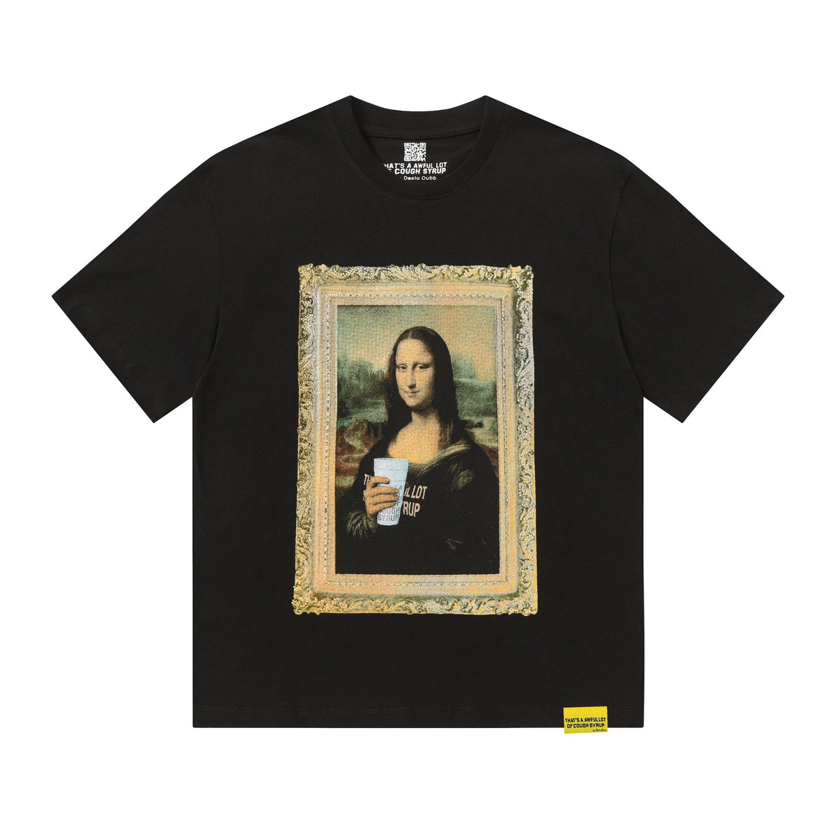THAT'S A AWFUL LOT OF COUGH SYRUP Mona Lisa Graphic Short-Sleeve T-Shirt ¡ª hero