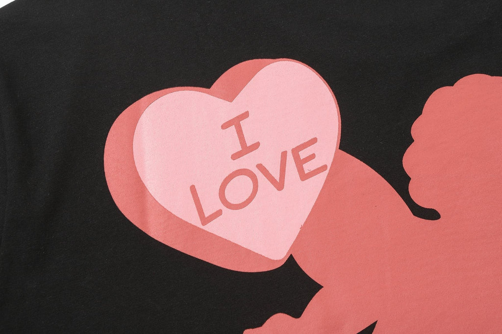 THAT'S A AWFUL LOT OF COUGH SYRUP Cupid Heart Graphic T-Shirt ¡ª detail