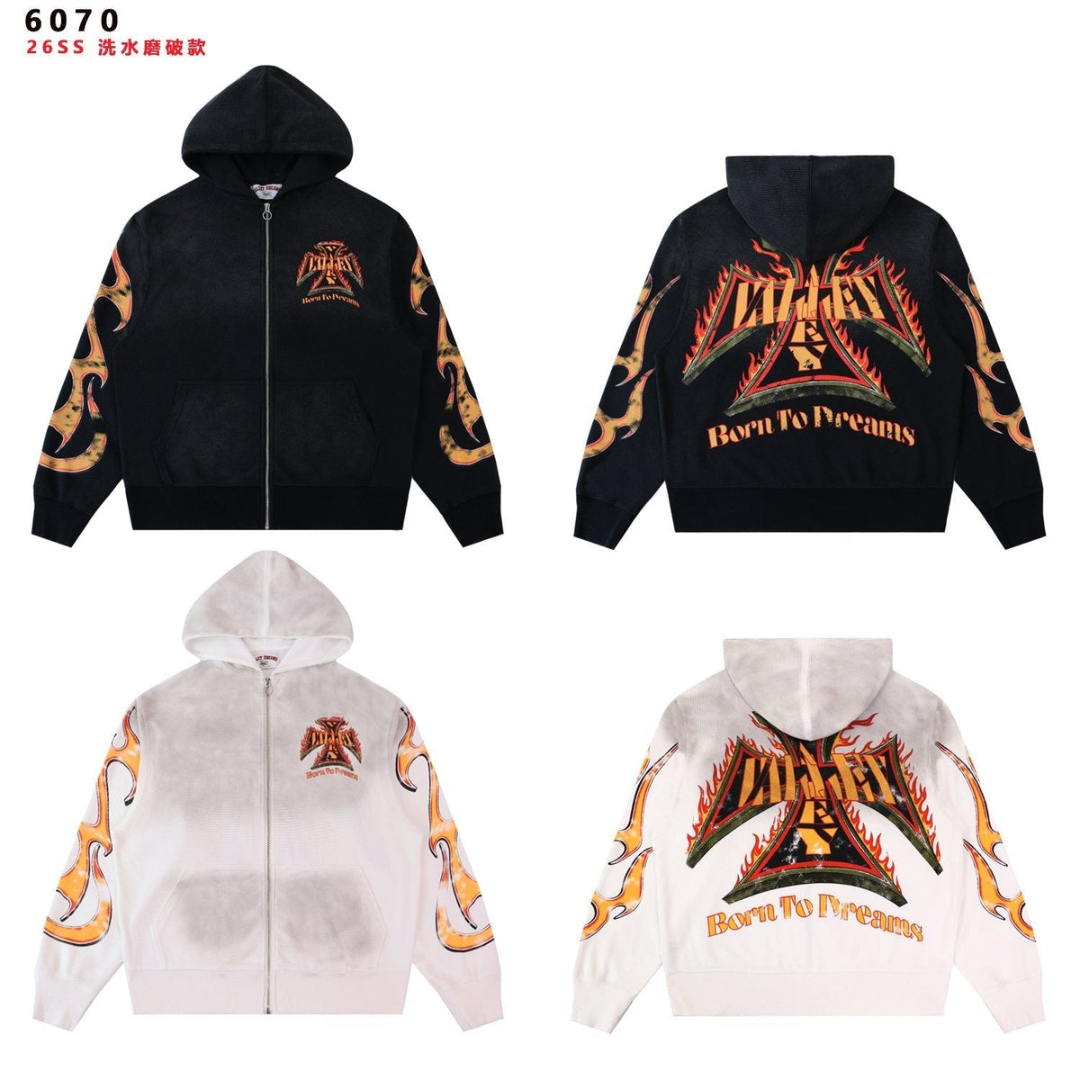 Valley Dreams Death or Glory Flame Zip Hoodie ¡ª comparison