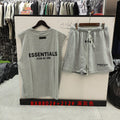 ESSENTIALS Sleeveless Top & Drawstring Shorts Set ¡ª hero