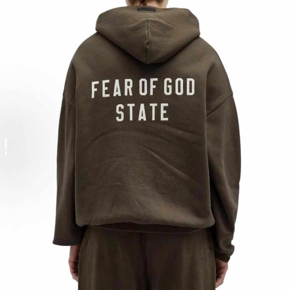 Fear of God State Graphic Zip Hoodie ¡ª model