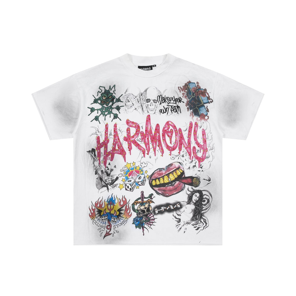 HARMONY Rhinestone-Style Graphic T-Shirt ¡ª back