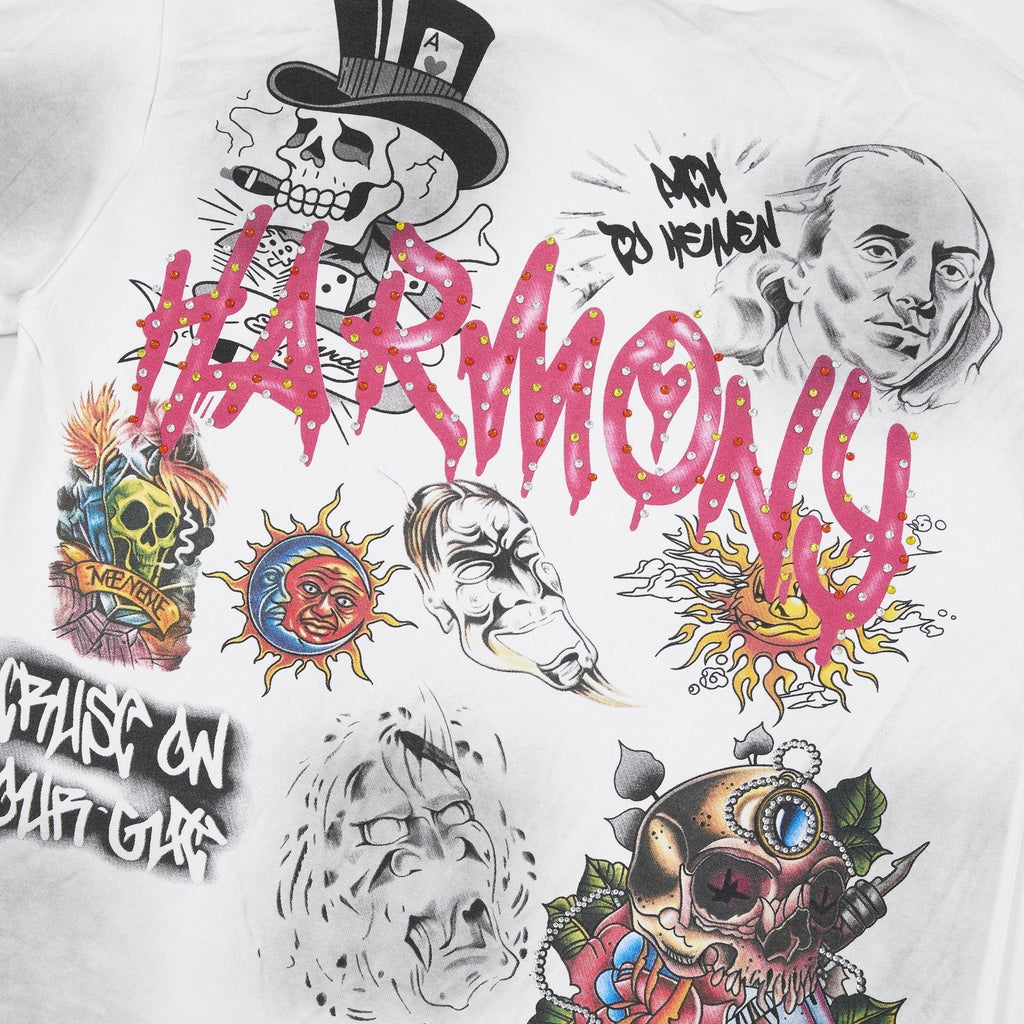 HARMONY Rhinestone-Style Graphic T-Shirt ¡ª detail