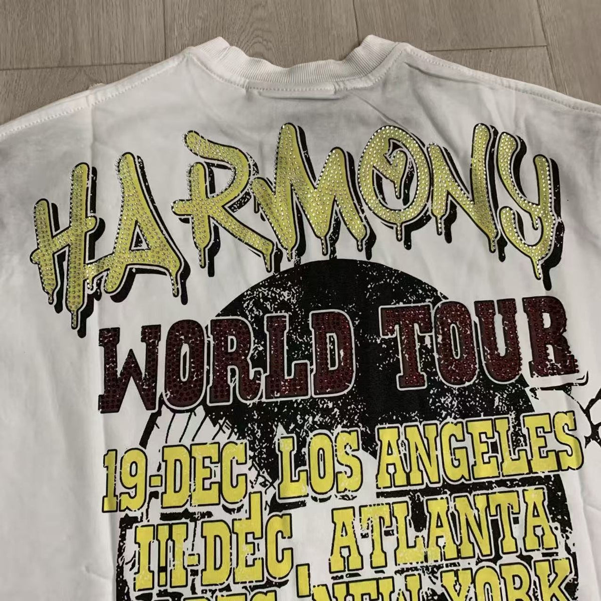 HARMONY Tour Graphic Raw-Edge T-Shirt ¡ª detail