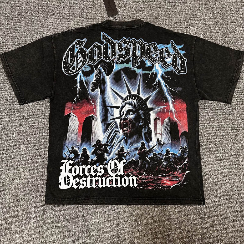 Godspeed Forces Of Destruction Graphic T-Shirt ¡ª back