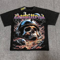 Godspeed Washed Black Skull Graphic T-Shirt ¡ª hero