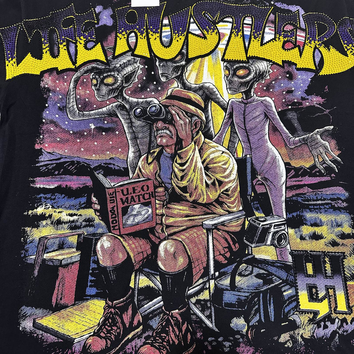 Life Hustlere Alien UFO Graphic T-Shirt ¡ª detail