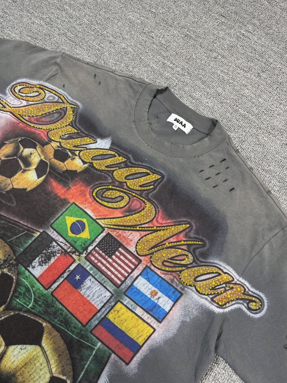 DUAA Soccer Flag Graphic T-Shirt ¡ª detail