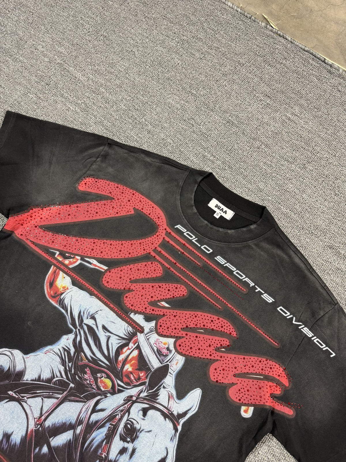 DUAA New Age Horse Rider Graphic T-Shirt ¡ª detail